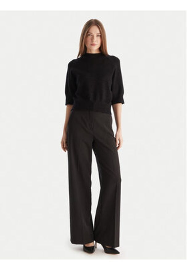 Kontatto Sweter 3M0903C Czarny Regular Fit. Kolor: czarny. Materiał: syntetyk