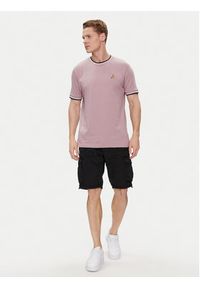 Brave Soul T-Shirt MTS-149FEDERERF Różowy Straight Fit. Kolor: różowy. Materiał: bawełna #4