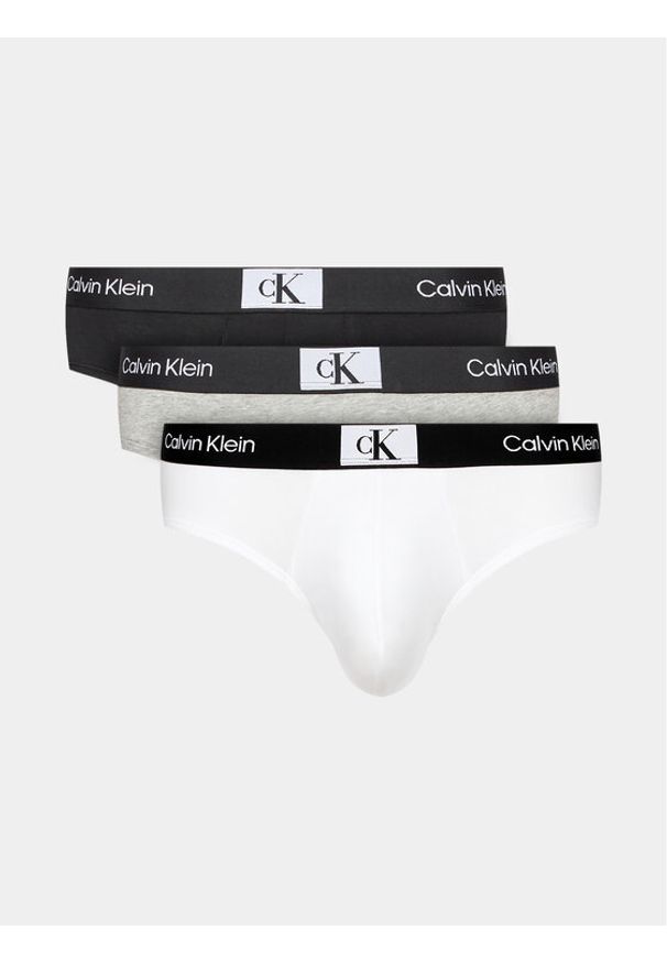 Calvin Klein Underwear Komplet 3 par slipów 000NB3527A Kolorowy. Materiał: bawełna. Wzór: kolorowy