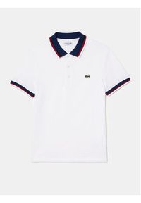 Lacoste Polo PH3461 Biały Regular Fit. Typ kołnierza: polo. Kolor: biały. Materiał: bawełna