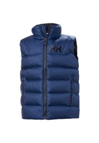 Kurtka dziecięca bez rękawów Helly Hansen ISFJord Down. Kolor: niebieski. Materiał: puch. Długość rękawa: bez rękawów
