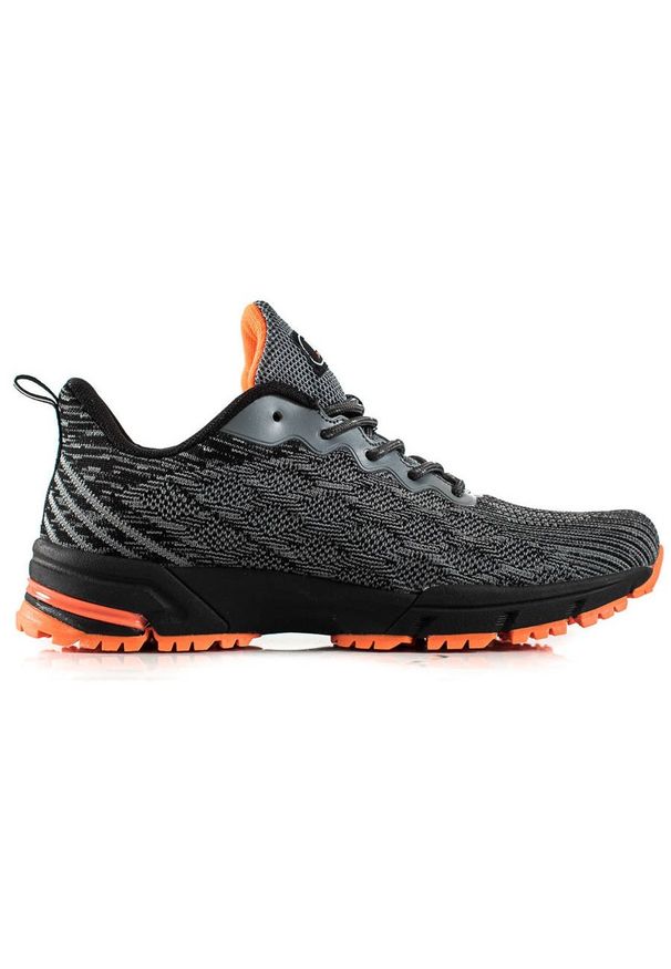 DK Wygodne Sportowe Sneakersy czarne szare. Kolor: czarny, wielokolorowy, szary