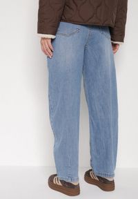 Born2be - Niebieskie Jeansy z Bawełną w Stylu Balloon Vilinevera. Okazja: na co dzień. Kolor: niebieski. Styl: casual #7