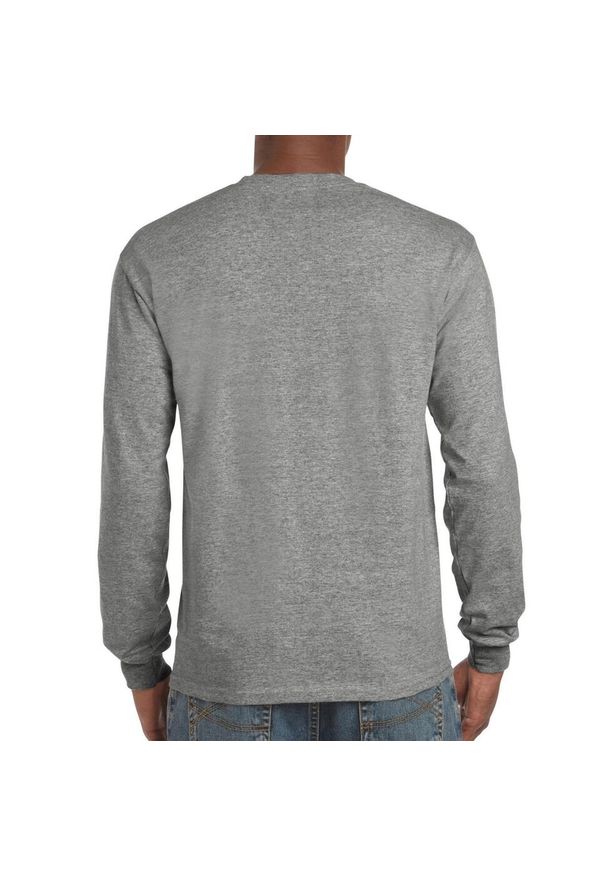 GILDAN - Koszulka Z Długim Rękawem Dla Dorosłych Unisex Hammer. Kolor: szary. Długość rękawa: długi rękaw. Długość: długie. Sport: turystyka piesza