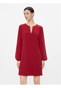 Rinascimento Sukienka koktajlowa CFC0116242003 Czerwony Relaxed Fit. Kolor: czerwony. Materiał: syntetyk. Styl: wizytowy