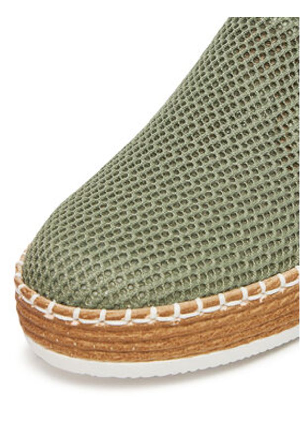 Rieker Espadryle CEO-L7873-52 Zielony. Kolor: zielony. Materiał: materiał