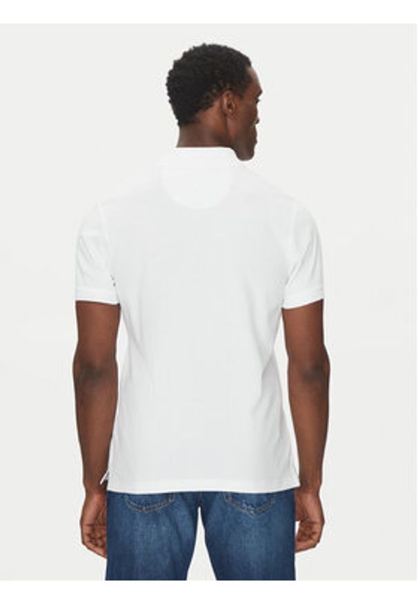 Barbour Polo Tartan MML0012WH11 Biały Tailored Fit. Typ kołnierza: polo. Kolor: biały. Materiał: bawełna