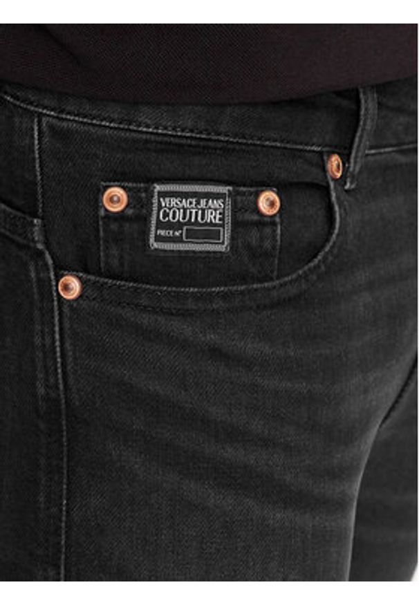 Versace Jeans Couture Jeansy 75GAB5D0 Czarny Skinny Fit. Kolor: czarny