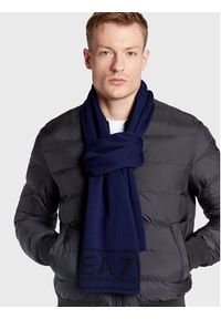 EA7 Emporio Armani Szalik 274902 2F300 00035 Granatowy. Kolor: niebieski. Materiał: materiał #3