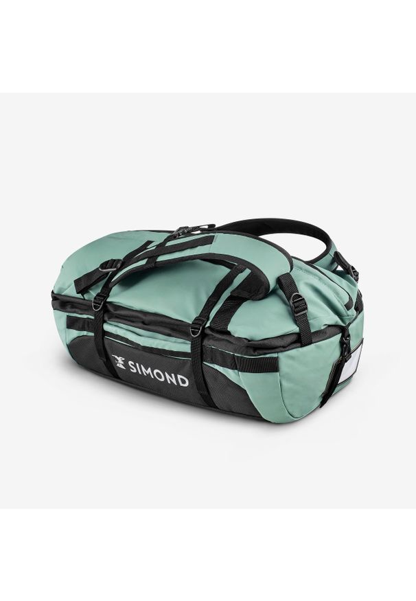 SIMOND - Torba trekkingowa Simond Duffel 500 Extend 30-40 litrów. Kolor: czarny, zielony, wielokolorowy. Materiał: tkanina, materiał. Sport: turystyka piesza