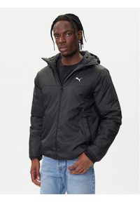 Puma Kurtka przejściowa Ess 688296 01 Czarny Regular Fit. Kolor: czarny. Materiał: syntetyk