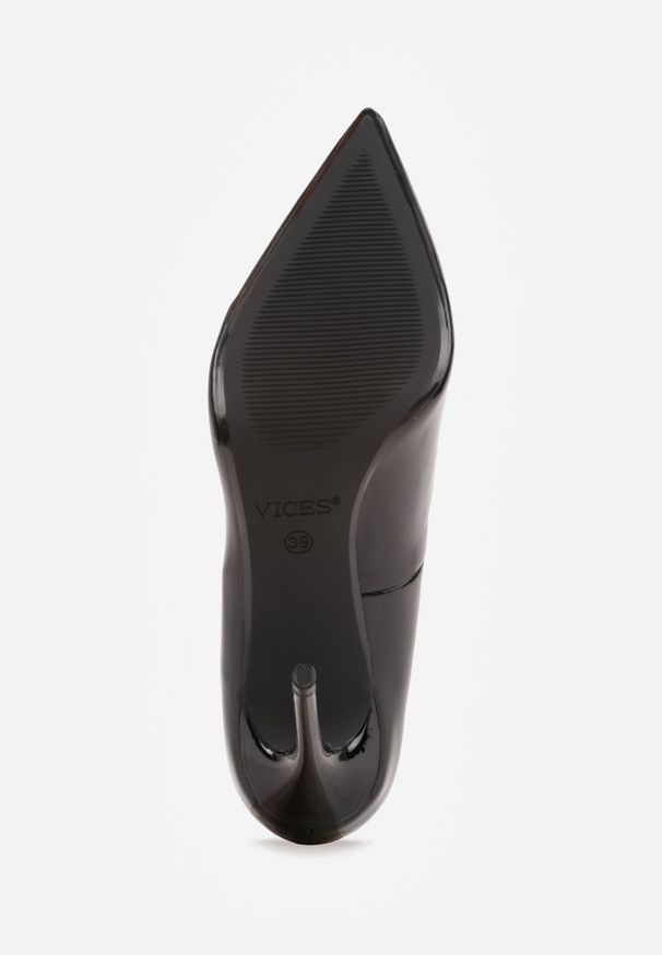 Born2be - Czarne Szpilki VICES z Lakierowanym Efektem Jestiva. Okazja: na co dzień. Kolor: czarny. Materiał: lakier. Obcas: na szpilce. Styl: elegancki, klasyczny, casual. Wysokość obcasa: wysoki