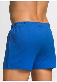 bonprix - Luźniejsze bokserki z bawełnianego dżerseju (3 pary). Kolor: czarny, niebieski. Materiał: jersey, bawełna #3