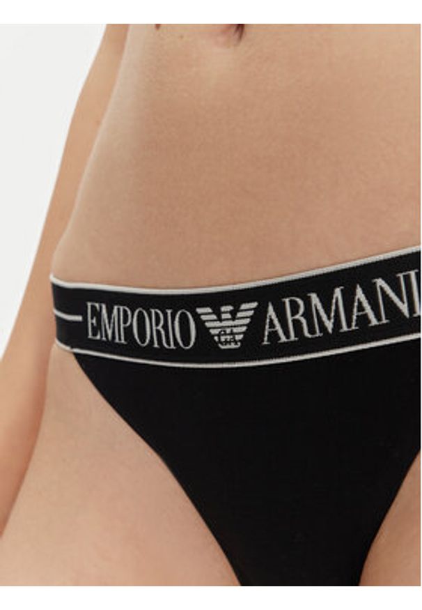 Emporio Armani Underwear Komplet 2 par stringów EW000405 AF10881 MC005 Czarny. Kolor: czarny. Materiał: bawełna