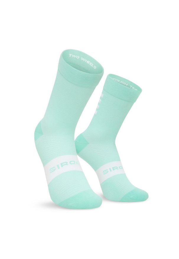 SIROKO - Skarpetki rowerowe Kolarstwo Siroko S1 Blue Aqua. Kolor: niebieski. Sport: kolarstwo
