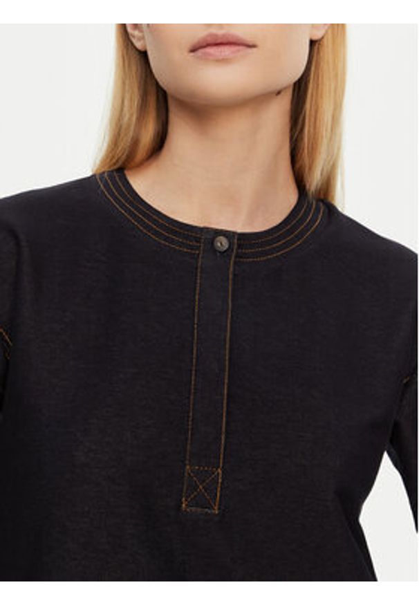 Max Mara Sukienka jeansowa 2516621017650 Granatowy Regular Fit. Kolor: niebieski. Materiał: syntetyk
