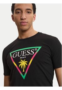 Guess T-Shirt F6GI09 J1314 Czarny Slim Fit. Kolor: czarny. Materiał: bawełna #3