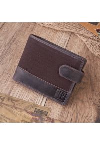 PAOLO PERUZZI - Portfel skórzany męski RFID brązowy Paolo Peruzzi T-03. Kolor: brązowy. Materiał: bawełna #1