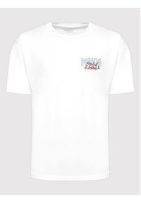Makia T-Shirt MAURI KUNNAS Turso U21012 Biały Relaxed Fit. Kolor: biały. Materiał: bawełna