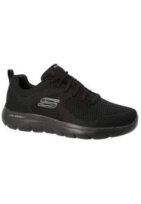 skechers - Buty do chodzenia męskie Skechers Brisbane. Zapięcie: sznurówki. Kolor: czarny. Materiał: guma, syntetyk, tkanina, materiał. Szerokość cholewki: normalna. Sport: turystyka piesza