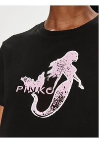 Pinko T-Shirt 100789 A1OC Czarny Regular Fit. Kolor: czarny. Materiał: bawełna #4