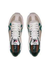 Pepe Jeans Sneakersy Brit Retro M PMS40004 Écru. Materiał: materiał
