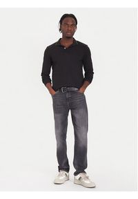 Guess Polo M5BP58 K7O64 Czarny Slim Fit. Typ kołnierza: polo. Kolor: czarny. Materiał: bawełna