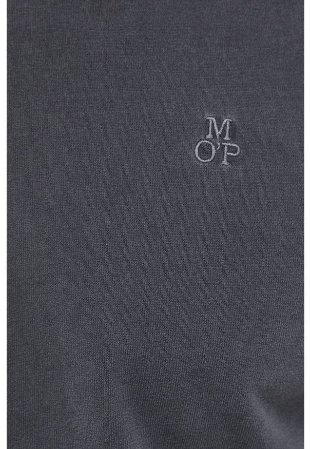 Marc O'Polo - Longsleeve bawełniany. Okazja: na co dzień. Typ kołnierza: polo. Kolor: szary. Materiał: bawełna. Długość rękawa: długi rękaw. Wzór: gładki. Styl: casual