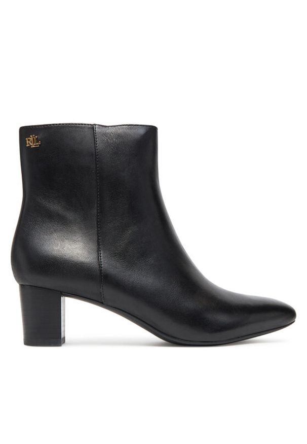 Lauren Ralph Lauren - LAUREN RALPH LAUREN Botki 802967842001 Czarny. Kolor: czarny. Materiał: skóra