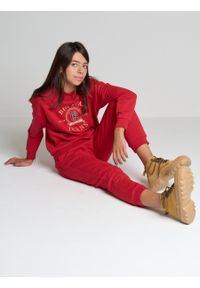 Big-Star - Spodnie dresowe dziewczęce czerwone Arroya 603. Kolor: czerwony. Materiał: dresówka #5