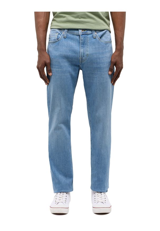 Męskie Spodnie Jeansowe Mustang Style Vegas Slim Denim Blue 1015119 5000 213