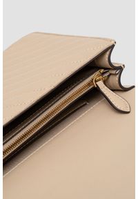 Pinko - PINKO Beżowa listonoszka damska Love One Classic. Kolor: beżowy. Styl: casual, elegancki, klasyczny #3