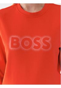 BOSS - Boss Bluza 50468357 Pomarańczowy Regular Fit. Kolor: pomarańczowy. Materiał: bawełna