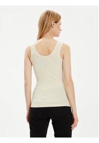 Calvin Klein Top K20K207190 Beżowy Slim Fit. Kolor: beżowy