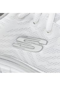 skechers - Skechers Buty Get Connected 12615/WSL Biały. Kolor: biały. Materiał: materiał #4