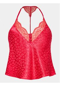 Hunkemöller Koszulka piżamowa Cami 203225 Różowy Comfortable Fit. Kolor: różowy. Materiał: wiskoza