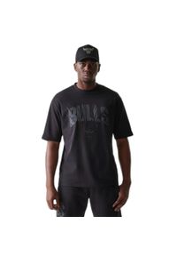T-shirt oversize New Era NBA Chicago Bulls. Kolor: czarny. Sport: koszykówka #1