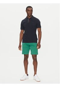 Hechter Paris Polo Pique H-Eco 74013 151902 Granatowy Regular Fit. Typ kołnierza: polo. Kolor: niebieski. Materiał: bawełna #5