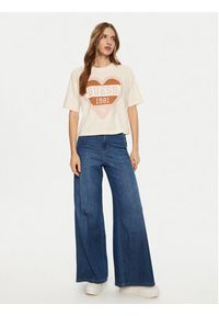 Guess T-Shirt V5RI01 I3Z14 Écru Regular Fit. Materiał: bawełna #4