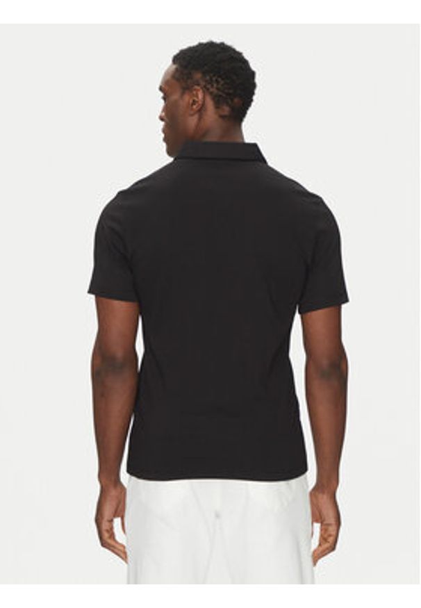 Michael Kors Polo CB95FGVC93 Czarny Regular Fit. Typ kołnierza: polo. Kolor: czarny. Materiał: bawełna