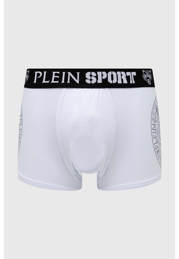 Plein Sport - PLEIN SPORT bokserki męskie kolor biały. Kolor: biały