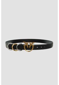 Pinko - PINKO Czarny pasek damski Cobain Belt H3, Rozmiar S. Kolor: czarny #4