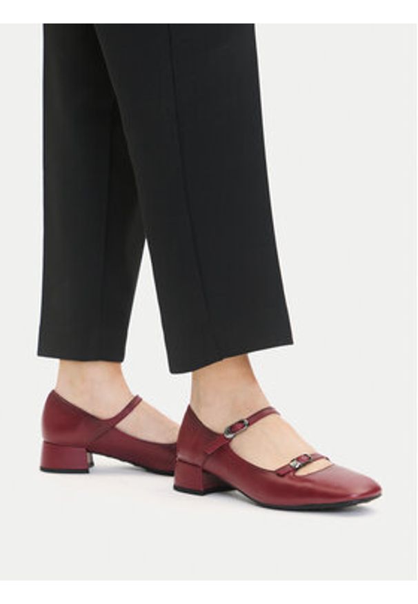 Hispanitas Półbuty HI254207 Bordowy. Kolor: czerwony. Materiał: skóra