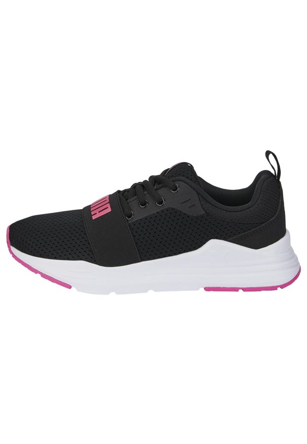 Buty dla dzieci Puma Wired Run Jr. Kolor: czarny. Materiał: materiał, guma, syntetyk. Sport: bieganie