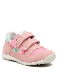 Sneakersy Naturino Sammy 2 Vl. 0012016558.01.1H63 S Pink/Caraibi. Kolor: różowy. Materiał: zamsz, skóra