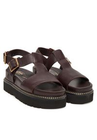 Clarks Sandały Orianna Sky 26181455 Bordowy. Kolor: czerwony. Materiał: skóra #4