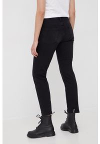 Pepe Jeans jeansy damskie high waist. Stan: podwyższony. Kolor: czarny #2
