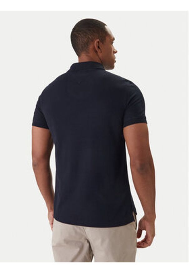 TOMMY HILFIGER - Tommy Hilfiger Polo 1985 MW0MW17771 Granatowy Slim Fit. Typ kołnierza: polo. Kolor: niebieski. Materiał: bawełna