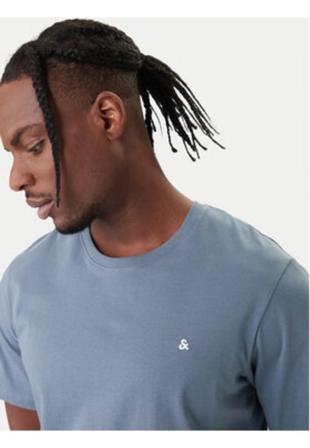 Jack & Jones T-Shirt Paulos 12245087 Niebieski Regular Fit. Kolor: niebieski. Materiał: bawełna