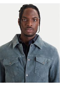 Milestone Kurtka skórzana Valerio 612205 60790 Niebieski Regular Fit. Kolor: niebieski. Materiał: welur #5